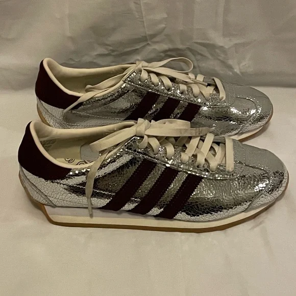 adidas gazelle silver green womens Samba Lux 'Maroon' Sneakers